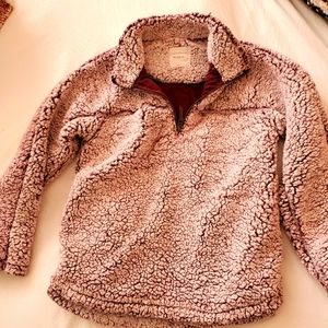 Elodie Fuzzy Pullover 1/4 zip jacket